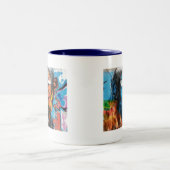 Tasse 2 Couleurs Art Grafitti (Centre)