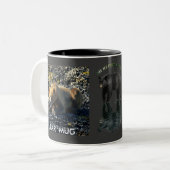 TASSE 2 COULEURS ART GRIZZLY & BLACK BEAR (Devant gauche)