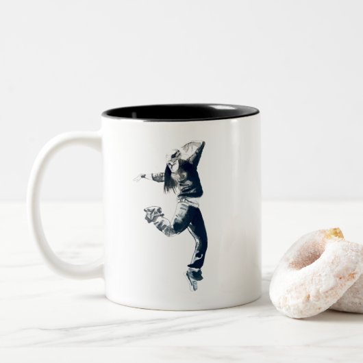Tasse 2 Couleurs Art hip hop cool (Avec donut)
