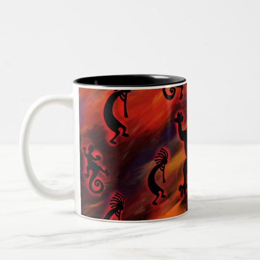 Tasse 2 Couleurs Art Kokopelli (Gauche)