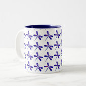 Tasse 2 Couleurs Art libellule (Devant gauche)