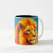 Tasse 2 Couleurs Art Lion (Devant droit)