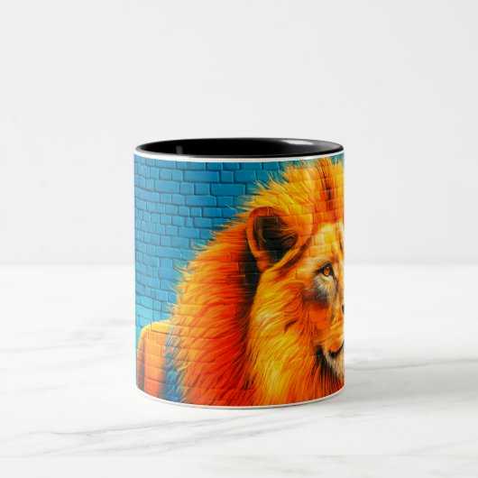 Tasse 2 Couleurs Art Lion (Centre)