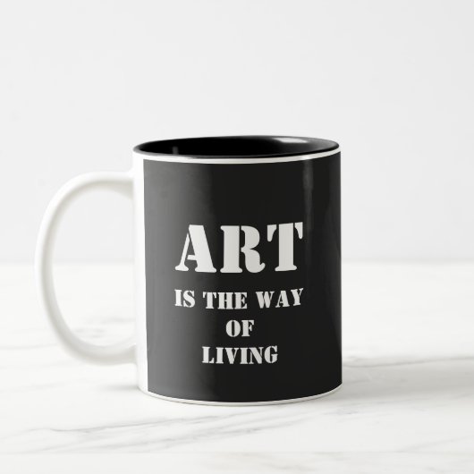 Tasse 2 Couleurs Art Lover Artiste Présent Peintre cadeau (Gauche)