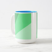 Tasse 2 Couleurs Art moderne abstrait (Devant gauche)