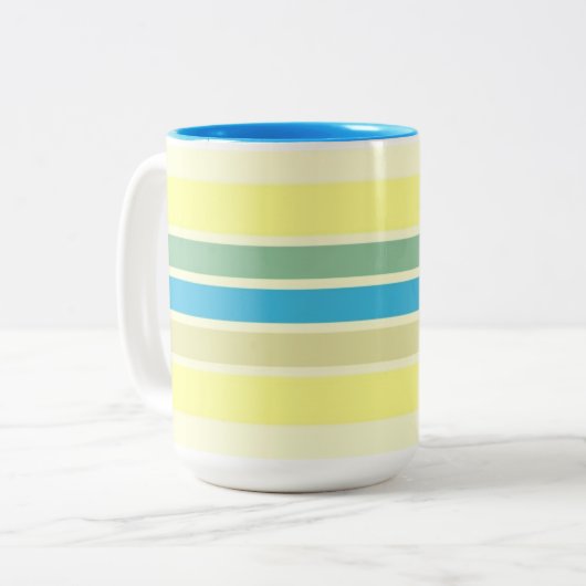 Tasse 2 Couleurs art moderne rayures (Devant gauche)