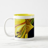 Tasse 2 Couleurs Art original de Lys doré jaune (Gauche)