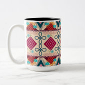 Tasse 2 Couleurs Art populaire boho (Gauche)