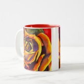 Tasse 2 Couleurs Art Rose d'or (Devant gauche)