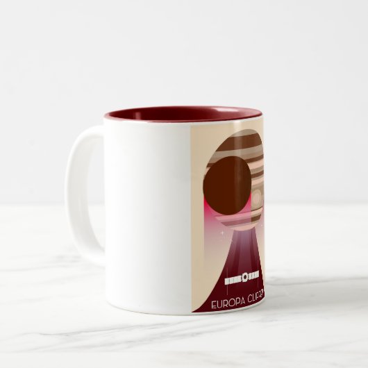 Tasse 2 Couleurs Art spatial Europa Clipper (Devant gauche)