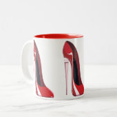 Tasse 2 Couleurs Art stylet rouge de chaussure de talon de (Devant gauche)