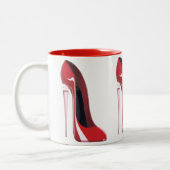 Tasse 2 Couleurs Art stylet rouge de chaussure de talon de (Gauche)