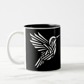 Tasse 2 Couleurs Art triangulaire géométrique vintage