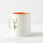 Tasse 2 Couleurs Art tribal des femmes africaines (Devant gauche)