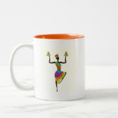 Tasse 2 Couleurs Art tribal des femmes africaines (Gauche)