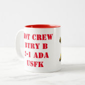 Tasse 2 Couleurs Artillerie Drinkware de défense aérien (Devant gauche)