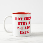 Tasse 2 Couleurs Artillerie Drinkware de défense aérien (Gauche)