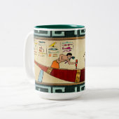 Tasse 2 Couleurs Artisanat Art populaire égyptien (Devant gauche)