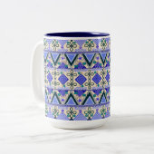 Tasse 2 Couleurs Artisanat Boho Folk (Devant gauche)
