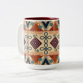 Tasse 2 Couleurs Artisanat Folk Sunset (Devant gauche)