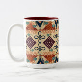Tasse 2 Couleurs Artisanat Folk Sunset (Gauche)