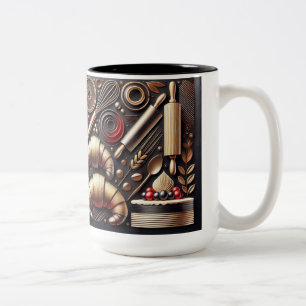 Tasse 2 Couleurs Artiste boulanger et pâtissier