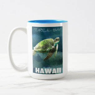 Tasse 2 Couleurs Artiste de la tortue de mer d'Hawaï