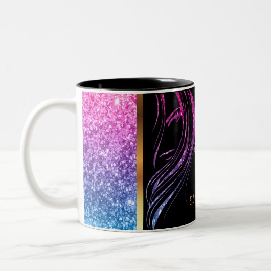 Tasse 2 Couleurs Artiste de maquillage dans une Parties scintillant (Gauche)
