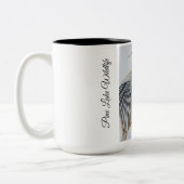 Tasse 2 Couleurs Artiste de Pine Lake Great Blue Heron (Gauche)