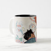 Tasse 2 Couleurs Artiste de tatouage (Devant gauche)