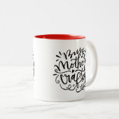 Tasse 2 Couleurs Artiste-mère occupé (Devant droit)