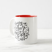 Tasse 2 Couleurs Artiste-mère occupé (Devant gauche)