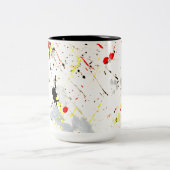 Tasse 2 Couleurs Artistes Paint Splatter (Centre)