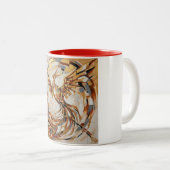 Tasse 2 Couleurs Artistic Mythical Bird Design (Devant droit)