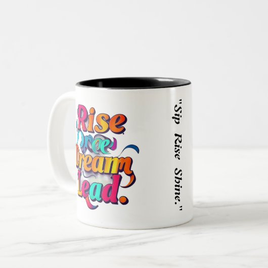 Tasse 2 Couleurs "Ascend to Greatness" (Devant gauche)
