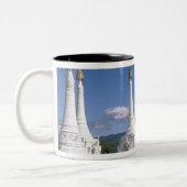 Tasse 2 Couleurs Asie, Myanmar, lac Inle. Pagodes. 2 (Gauche)