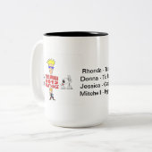 Tasse 2 Couleurs Asile mental de trois ressorts (Devant gauche)