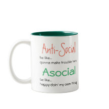 Asocial pas antisocial : Introvert positif Slogan