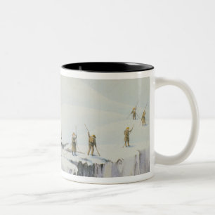 Tasse 2 Couleurs Aspect fréquent de la glace avec des ponts de Sno