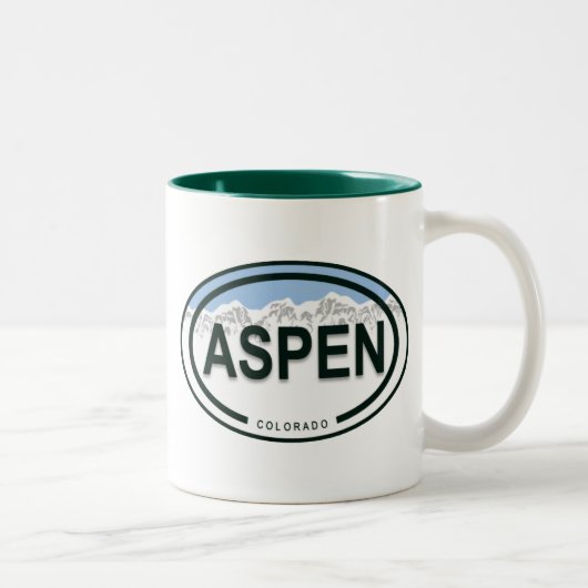 Tasse 2 Couleurs Aspen Colorado Rocky Mountain (Droit)