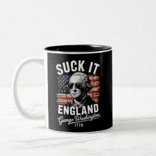 Tasse 2 Couleurs Aspire Angleterre 4 juillet George Washington 1776