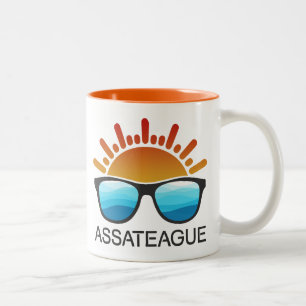 Tasse 2 Couleurs Assateague Island Maryland Virginie Lunettes de so