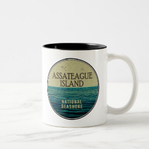 Tasse 2 Couleurs Assateague Island National Seashore Ocean Birds