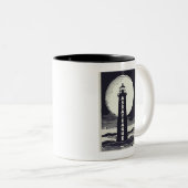 Tasse 2 Couleurs Assateague Lighthouse Virginia Moon (Devant droit)