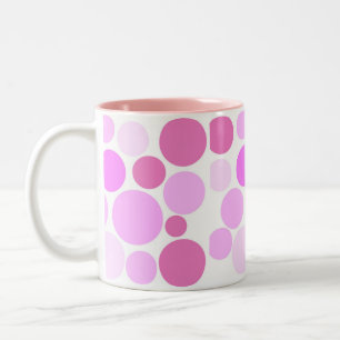 Tasse 2 Couleurs Assez dans la collection de pois