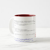 Tasse 2 Couleurs Assez de codage ! (Devant gauche)