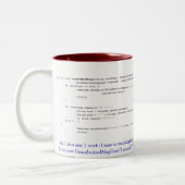 Tasse 2 Couleurs Assez de codage ! (Gauche)