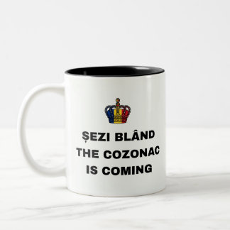 TASSE 2 COULEURS ASSIEDS-TOI BIEN, LE COZONAC ARRIVE