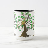 Tasse 2 Couleurs Assis dans l'arbre (Centre)
