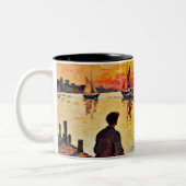 Tasse 2 Couleurs Assis sur la jetée (Gauche)